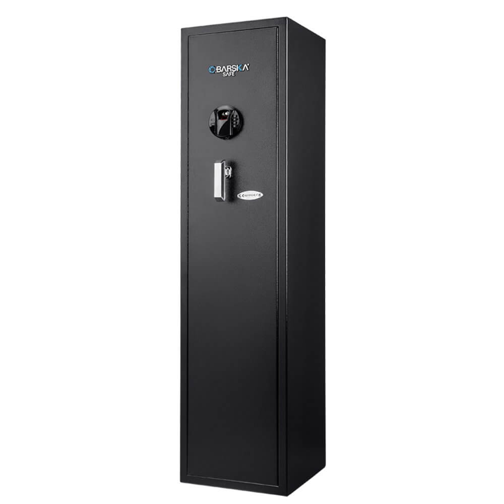 Barska AX12752 Large Quick Access Biometric Rifle Safe - 5 Gun Safe 