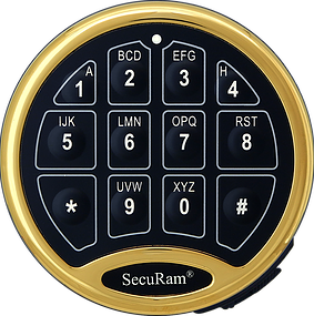  Securam Safelogic Basic Safe Lock Ec 0601A Stainless Steel Keypad Only Safelogic Basic Bronze