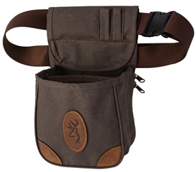 Browning Lona Canvas/Leather Shell Pouch, Flint browning,  Range Bag, Shell Pouch