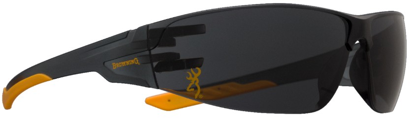 Browning Shooters Flex Glasses - Tinted/Gold Shooters glasses, ANSI Z871.1-2003 impact standards,Buckmark , browning