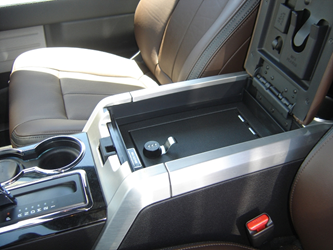 Console Vault Ford F150 Flow Through Floor Console: 2009 - 2014 