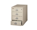 Fire King Card-Check-Note File Cabinet 4 Drawers - 4-2536-C