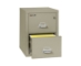 Fire King Classic Vertical File Cabinet - 2 Drawer - Legal - 25" Depth  - 2-2125-C