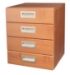 Gardall Four Drawer Wooden Storage/Jewelry Cabinet - CAB4-0-0