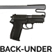 Gun Storage Solutions - Back-Over Handgun Hanger BOHH2 - 2 Pack - BOHH2