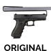 Gun Storage Solutions - Back-Over Handgun Hanger BOHH2 - 2 Pack - BOHH2
