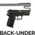 Gun Storage Solutions - Back-Under Handgun Hanger - BUHH2 - 2 Pack