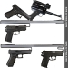 Gun Storage Solutions Over-Under Handgun Hanger - OUHH2 - 2 Pack - OUHH2