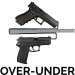 Gun Storage Solutions Over-Under Handgun Hanger - OUHH2 - 2 Pack - OUHH2