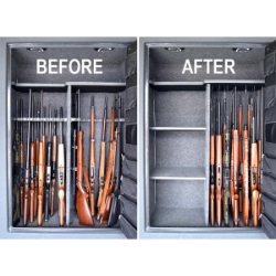 Gun Storage Solutions Gss Small Rifle Rod Kit 5 Blk Rifle Rods .22 Cal 19"x15" 
