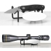Gun Storage Solutions - Scope/Knife/Suppressor Display Stand - 10 Pack - SCOPE10