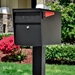 MailBoss 7106 Locking Security Mailbox - Black - GS7106