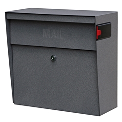 MailBoss 7161 Metro Wall Mount Locking Mailbox - Granite 