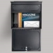 MailBoss 7172 Townhouse Wall Mount Locking Mailbox - Black - GS7172