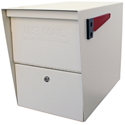 MailBoss 7209 Package Master Locking Security Mailbox - White 