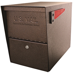 MailBoss 7208 Package Master Locking Security Mailbox - Bronze 