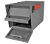 MailBoss 7509 Mail Manager Large Metal White Post Mount Locking Mailbox