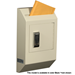 Protex WDB 110E II Black Letter Size Wall Drop Box w/ Electronic Lock - WDB 110E II Black