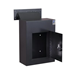 Protex WDC-160-Black Wall-Mount Locking Drop Box with Chute - WDC-160-Black