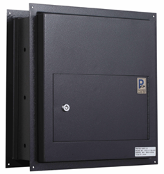 Protex WDS-311 Black Through-The-Wall Locking Drop Box 