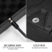RPNB RP2001 Steel Security Handgun Safe, Black Firarm Lock Box - RP2001