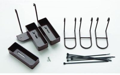 Rackem 6193 - 3 Rifle Butt Tray & Hook Sets 