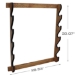 Rush Creek AMERICAN CHERRY 5 GUN WALL RACK  - 38-4044