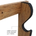 Rush Creek AMERICAN CHERRY 5 GUN WALL RACK  - 38-4044