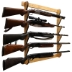 Rush Creek AMERICAN CHERRY 5 GUN WALL RACK