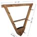 Rush Creek AMERICAN CHERRY CROSSBOW &amp; COMPOUND BOW 12-ARROW WALL STORAGE RACK  - 38-4049