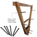 Rush Creek AMERICAN CHERRY CROSSBOW &amp; COMPOUND BOW 12-ARROW WALL STORAGE RACK  - 38-4049