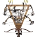 Rush Creek AMERICAN CHERRY CROSSBOW &amp; COMPOUND BOW 12-ARROW WALL STORAGE RACK  - 38-4049