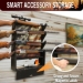 Rush Creek AMERICANA 4 GUN WALL RACK WITH STORAGE BLACK - 38-8084