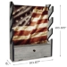Rush Creek AMERICANA 4 GUN WALL RACK WITH STORAGE - 38-4047