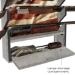 Rush Creek AMERICANA 4 GUN WALL RACK WITH STORAGE - 38-4047