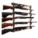Rush Creek AMERICANA 5 GUN WALL RACK - 38-4046