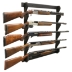Rush Creek Black 5 GUN WALL RACK