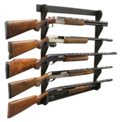 Rush Creek Black 5 GUN WALL RACK 
