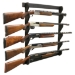 Rush Creek Black 5 GUN WALL RACK - 38-5040