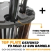 Rush Creek Black Spinning 12 Gun Floor Rack with Adjustable Height - 38-8020