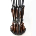 Rush Creek Black Spinning 12 Gun Floor Rack with Adjustable Height