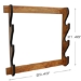 Rush Creek AMERICAN CHERRY 3 GUN WALL RACK - 38-4040