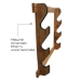 Rush Creek AMERICAN CHERRY 3 GUN WALL RACK - 38-4040