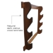 Rush Creek DARK WALNUT 3 GUN WALL RACK - 38-4041
