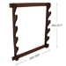 Rush Creek DARK WALNUT 5 GUN WALL RACK - 38-4045