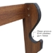 Rush Creek DARK WALNUT 5 GUN WALL RACK - 38-4045