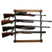 Rush Creek DARK WALNUT 5 GUN WALL RACK - 38-4045
