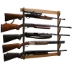 Rush Creek DARK WALNUT 5 GUN WALL RACK