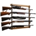 Rush Creek DARK WALNUT 5 GUN WALL RACK - 38-4045