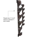 Rush Creek REALTREE CAMO 5 GUN WALL RACK  - 39-7011